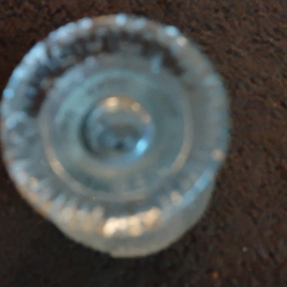 VINTAGE ADAM GLASS/  CRYSTAL EMPTY PERFUME BOTTLE,  MADE IN  ITALY! - Picture 11 of 14